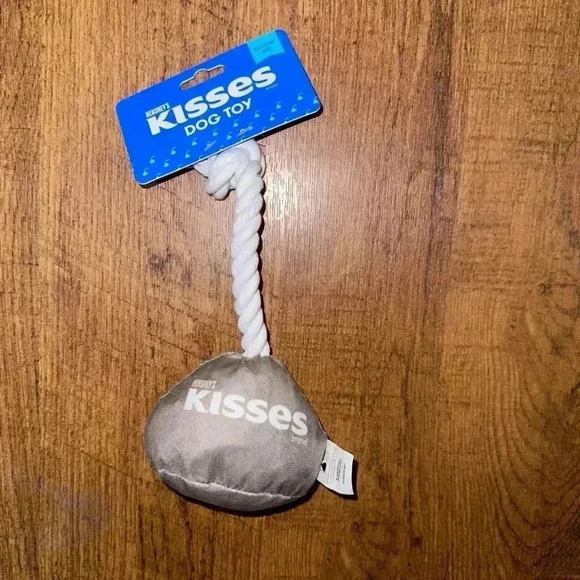 Hershey's Kisses Dog Toy Gray White - Picture 1 of 5